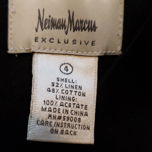 Black linen sleeveless Dress - Picture 4 of 7